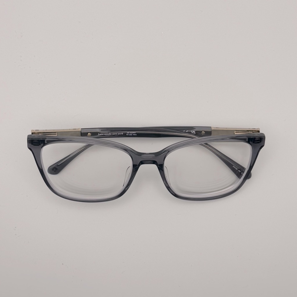 Kate Spade Ophthalmic Eyeglass Frames KB7 Davina Transparent Gray - Picture 6 of 11